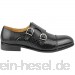 Xposed Herren Schwarz Brown Echtes Leder Vintage-Elegant Beiläufig Formal Wedding Dress Doppelriemen Monk Schuhe
