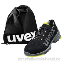 Uvex 1 - Arbeitsschuhe - Sicherheitsschuhe S1 SRC ESD - leicht & rutschfest - mit Schuhbeutel - Lime-Schwarz