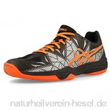 ASICS Herren Handballschuhe/Hallenschuhe Gel-Fastball 3" schwarz/orange (704) 41 5EU