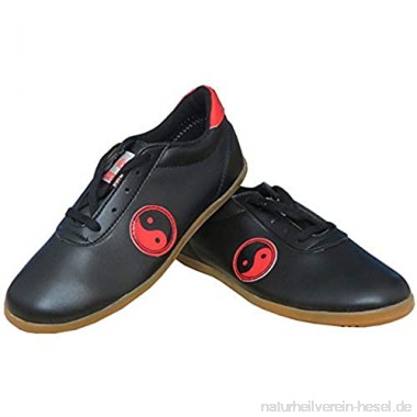 meng Taekwondo Schuhe atmungsaktiv Kung Fu Tai Chi Sportschuhe für Erwachsene und Kinder (Color : Black Size : 38)