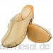 Estro Damen Clogs Leder Schuhe aus Holz CDL03