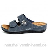 Gezer Damen Pantolette/Sandale/Slipper/Gr. 36-42 / Blau/Schwarz/Neu  Schuhgröße:40  Farbe:Blau