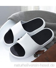 Dusch- & Badeschuhe Slide Sandalen Tragen Sie rutschfeste Colorblock-Sandalen und Hausschuhe Badschuhe im Innenbad-41-42 A weiß Damen Plastik Schuhe Sandaeln