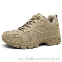 JIN Militärische Taktische Stiefel für Männer Outdoors Sneakers Casual Work Klettern Wanderschuhe Beige-39