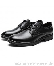 PANFU Echtes Leder Runde Zehe Schnürung Burnish Toe Block Heel Formale Oxford Schuhe für Männer