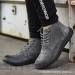 YUANB High-Top-Anti-Smashing Anti-Punktion weiche Arbeitssicherheit Schuhe Vier-Saison-Schutzschuhe Sicherheitsschuhe grey-43